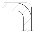 HSS Column Splices 4 Figure 4 Section of splice with differing corner radius e1589818677350 HSS Column Splices