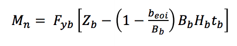 Square and Rectangular HSS-to-HSS Moment Connections 4 An effective width approach is used to reduce the capacity of the bracing member to obtain the nominal moment applied by the brace: