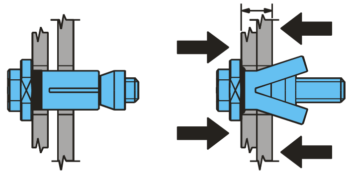 HSS Splices 2 Figure 2: Clamping method of the Lindapter Hollo-Bolt