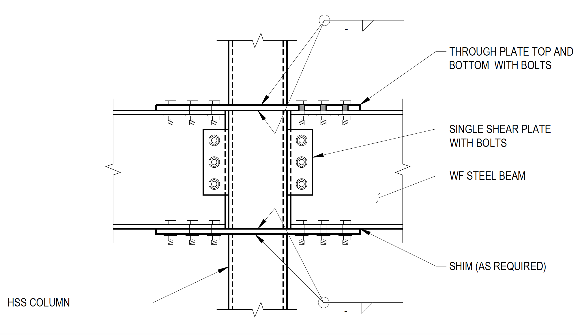 Wide-Flange Beam to HSS Column Moment Connections 3 through plate top
