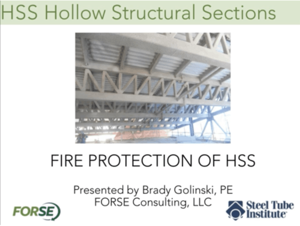 Webinars On Demand: Fire Protection of HSS (October 2018)