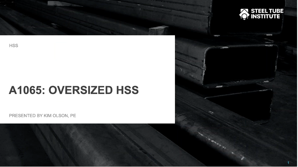 HSS Webinars On Demand 38 A1065 Oversized HSS Webinar On Demand