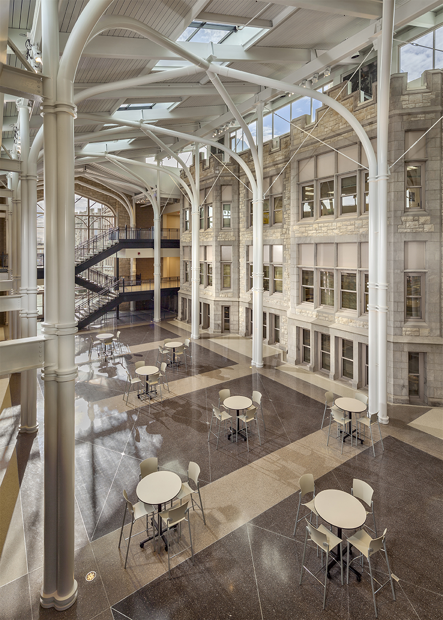 Hollow Structural Sections (HSS) Product Overview & Benefits 11 JCHS atrium interior featuring HSS