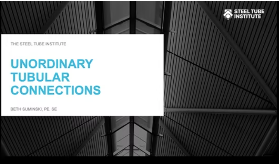 HSS Webinars On Demand 31 STI Unordinary Tubular Connections Webinar HSS Webinars On Demand