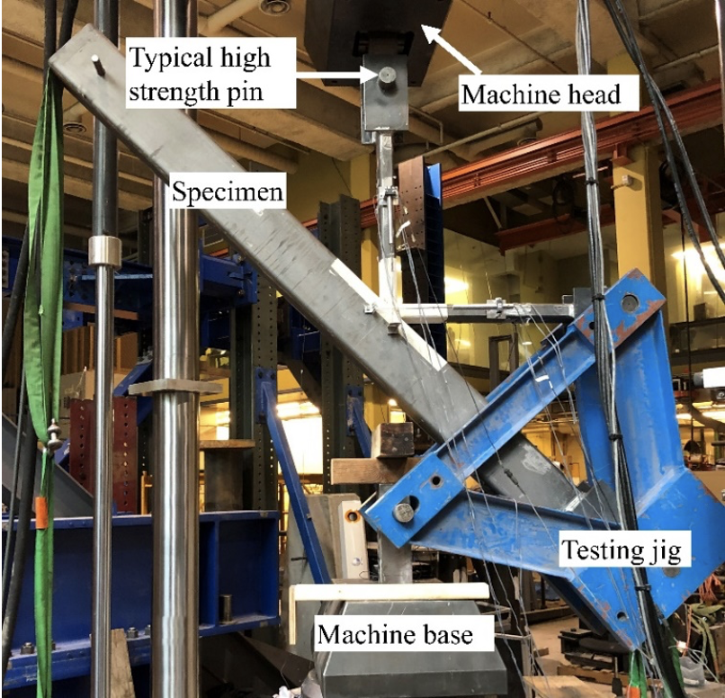 Overlapped HSS K-Connections: To Weld or Not Weld the Hidden Toe? 3 Figure 3: Laboratory testing arrangement