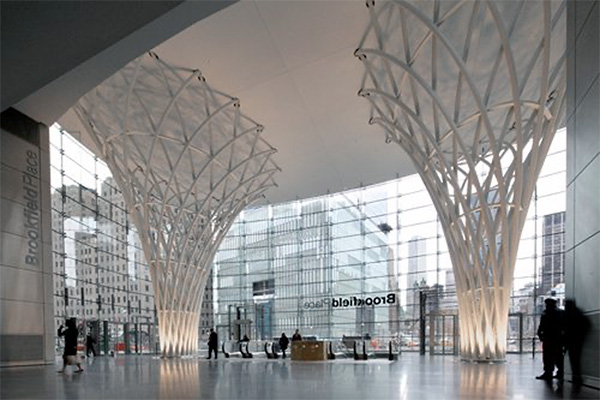 Architects 8 Brookfield Place Pavilion featuring hollow structural sections