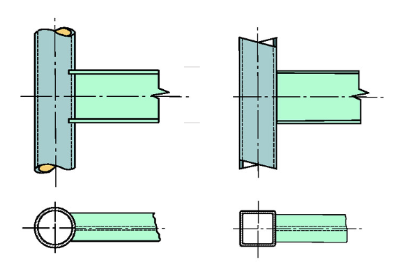 WF Beam-to-HSS Column Moment Connections Using Laser-Cut Columns 1 Figure 1: Wide flange beam directly welded to an HSS column