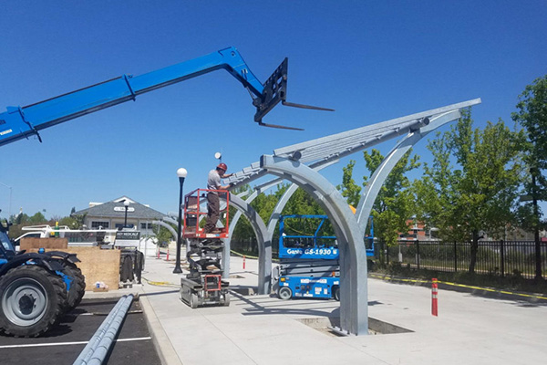 Architects 14 Salem, Oregon Bus Terminal Canopy