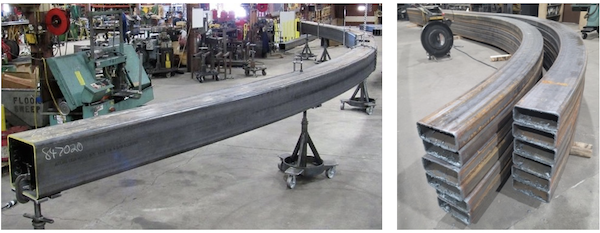 Don’t Get Bent Out of Shape: Minimizing Distortion in Curved HSS Members 6 Curved Square HSS
and Curved Rectangular HSS Bent the Hard Way