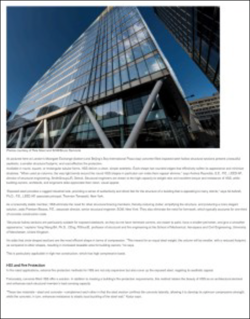 HSS Reference Guide No. 1: Composite HSS 30 Architectural Record: Concrete-Filled Hollow Structural Sections (HSS), an Unbeatable Combination