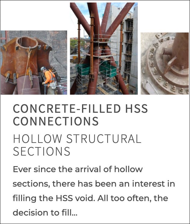 HSS Reference Guide No. 1: Composite HSS 14 Concrete Filled HSS Connections HSS Reference Guide No. 1: Composite HSS