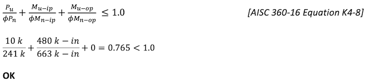 Deep Dive into HSS Shear and Moment Connection Examples 20 Shear and Moment Interaction - AISC 360-16 Equation K4-8