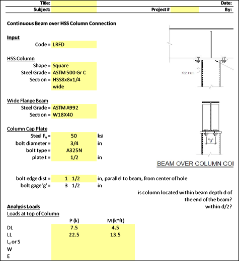 HSS Reference Guide No. 2: HSS Moment Connections 31 Design Aids Moment Connection WF Beam to HSS Column HSS Reference Guide No. 2: HSS Moment Connections