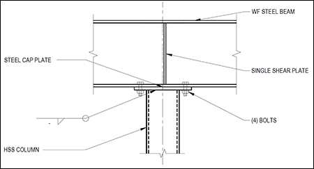 HSS Insider - Jan. 2025 - Top Resources of 2024 4 Drawing of a wide flange beam to hss column moment connection