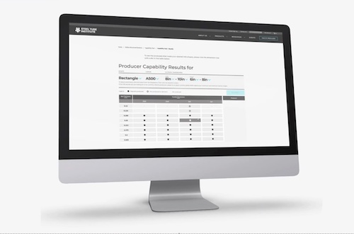 HSS Insider - Mar. 2025 - Steel Tube Specifications 3 HSS Capability Tool results on a monitor